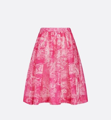 dior printed cotton voile skirt|dioriviera skirt.